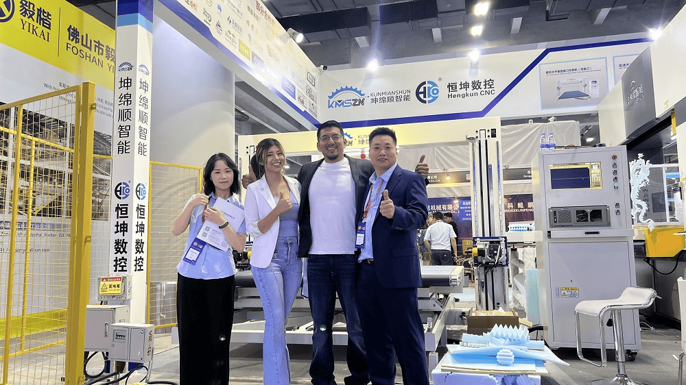 HengKun CNC sponge cutting equipment 2025 Guangzhou Exhibition